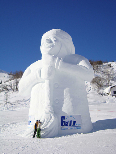 Galtur Austria Snowman