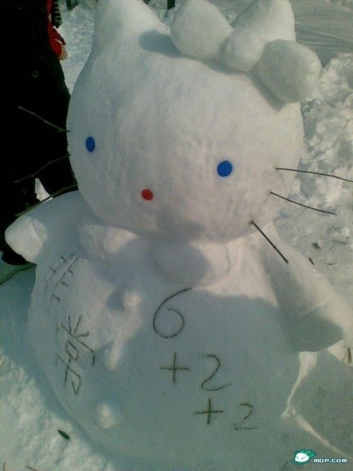 hello-kitty-snowman