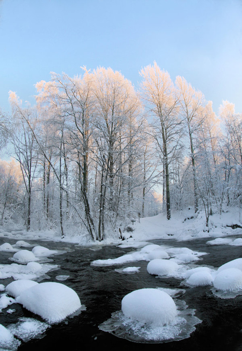 winter river