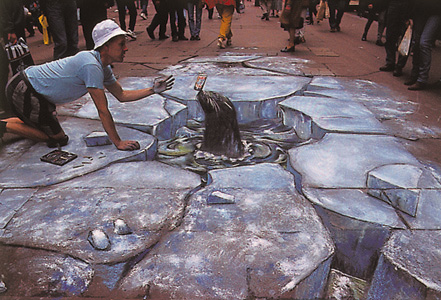 3D Illusion Street Art by Julian Beever