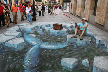 3D Illusion Street Art by Julian Beever