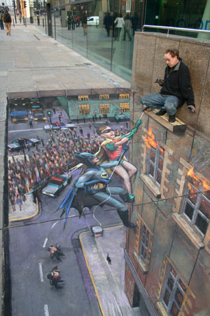 3D Illusion Street Art by Julian Beever