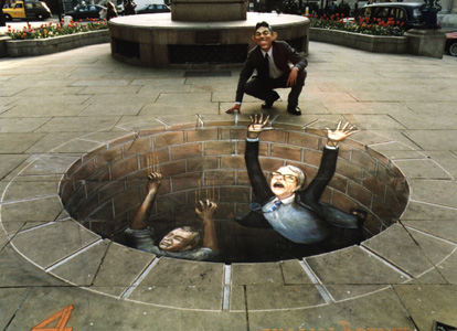 3D Illusion Street Art by Julian Beever