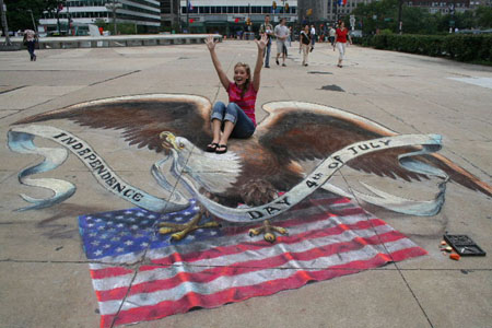 3D Illusion Street Art by Julian Beever