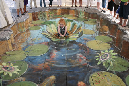 3D Illusion Street Art by Julian Beever