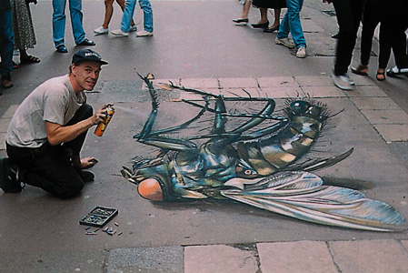 3D Illusion Street Art by Julian Beever