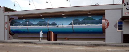 3D Building Mural Art by John Pugh