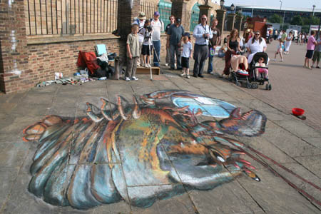 3D Illusion Street Art by Julian Beever