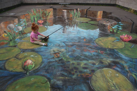 3D Illusion Street Art by Julian Beever