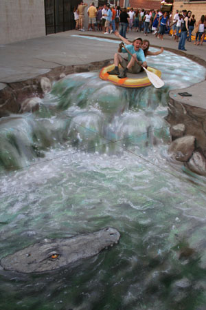 3D Illusion Street Art by Julian Beever