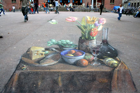 3D Illusion Street Art by Julian Beever