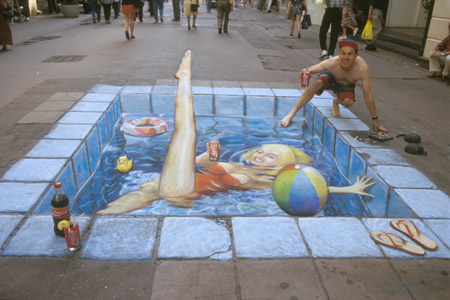 3D Illusion Street Art by Julian Beever