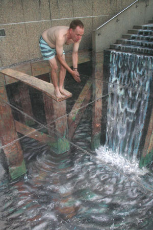 3D Illusion Street Art by Julian Beever