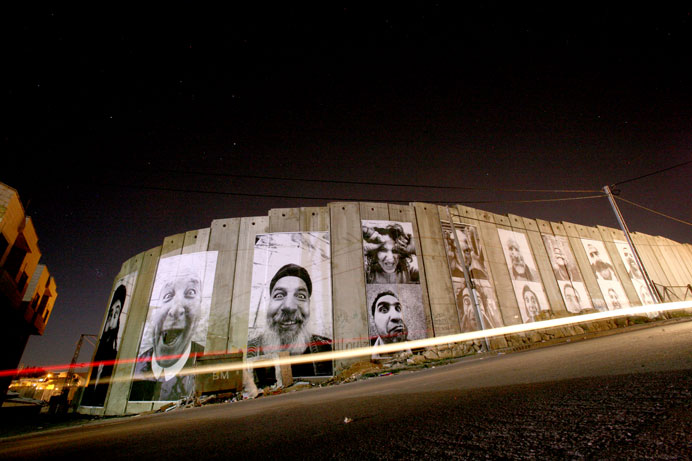 palestinianside Amazing Street Art by French Artist JR