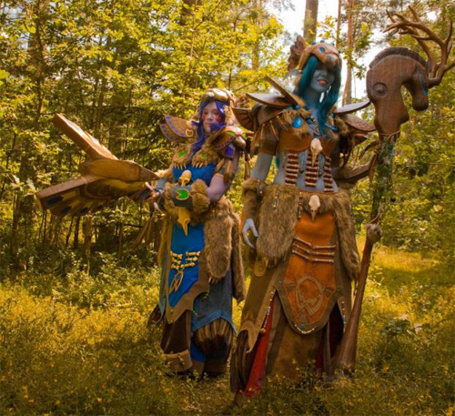Incredible realistic WoW elf costumes during Cosplay