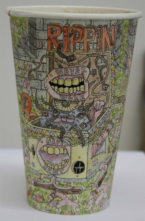Expressing Art On Coffeecups