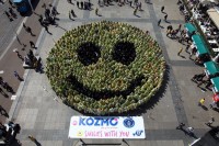 A New Guinness World Record For The Largest Human Smiley Face