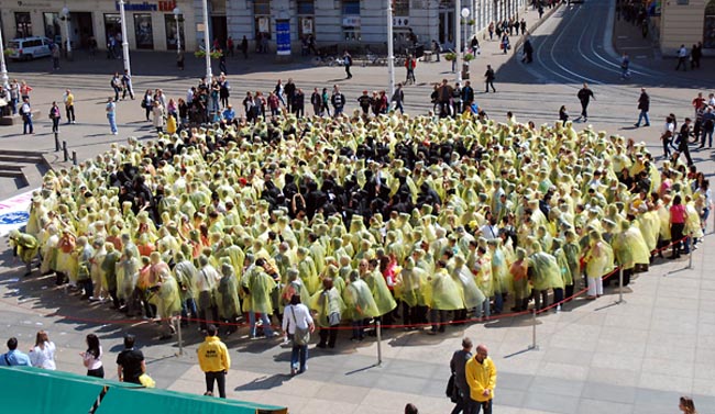 A New Guinness World Record For The Largest Human Smiley Face