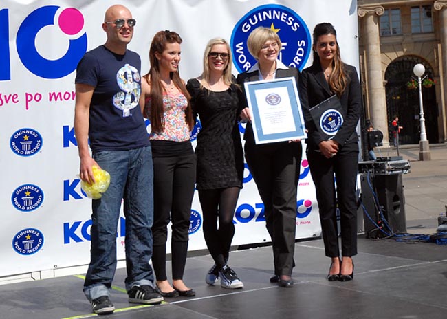 A New Guinness World Record For The Largest Human Smiley Face