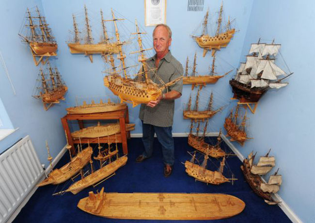 Matchstick Ships Model by David Reynolds