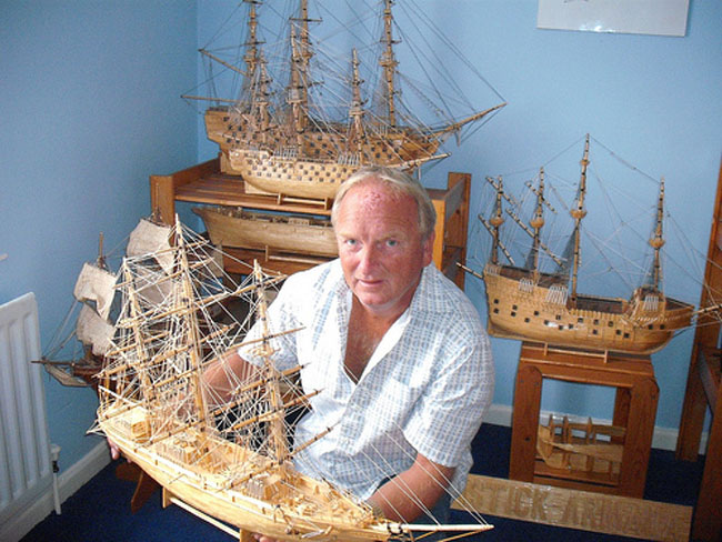 Matchstick Ships Model by David Reynolds