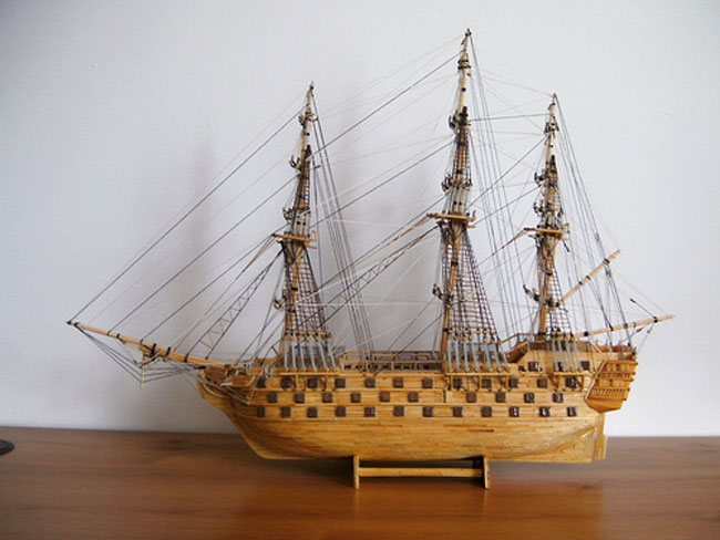 Matchstick Ships Model by David Reynolds