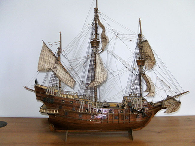 Matchstick Ships Model by David Reynolds