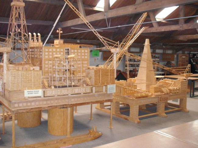 Matchstick Ships Model by David Reynolds