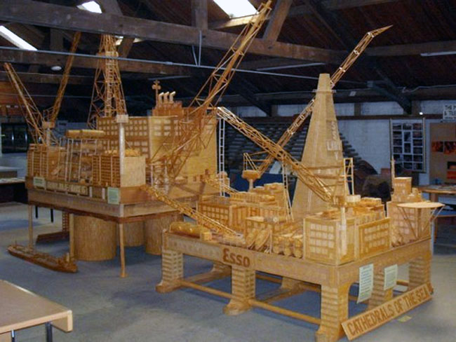 Matchstick Ships Model by David Reynolds