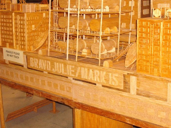 Matchstick Ships Model by David Reynolds