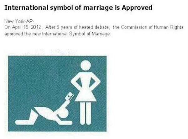 International symbol of marriage
