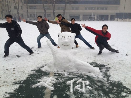 Funny snow sculptures