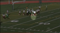 Middle school football players execute life-changing play