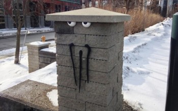 Funny street art in Toronto