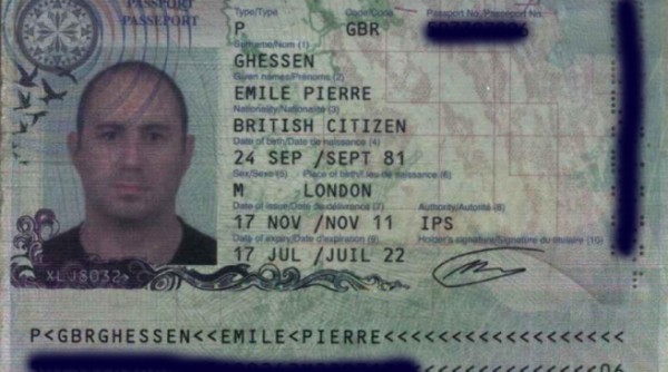Emile Pierre Ghessen Passport