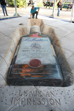 Ballantine's : leaving an impression in Montevideo.