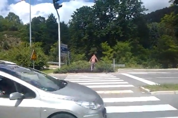 Crosswalk in Jajce, Bosnia and Herzegovina